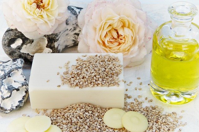 Kozmetické výrobky zo sezamových semienok