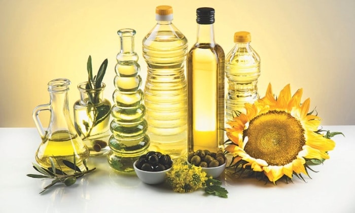 Rôzne druhy rastlinných olejov.