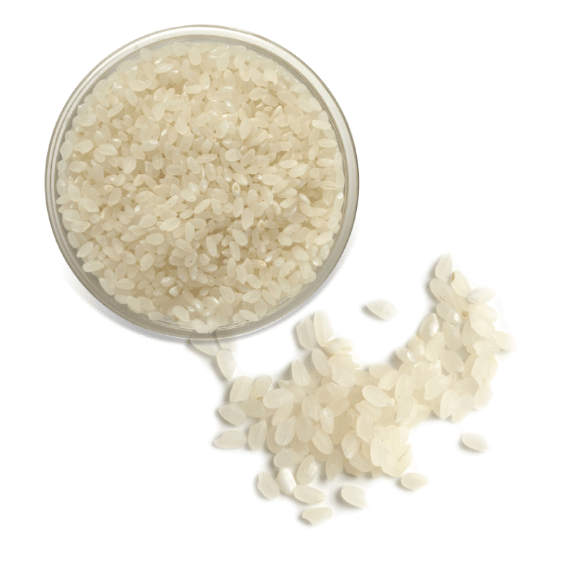 Krátkozrnná ryža biela v miske