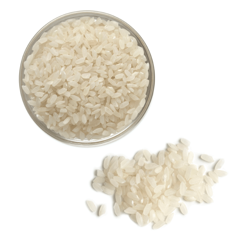 Strednozrnná biela ryža v miske